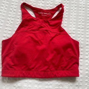 OUTDOOR VOICES Move Free Crop Top Red Size Small